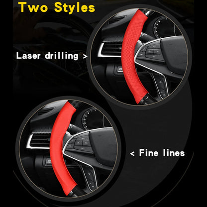 Carbon Fiber Leather Steering Wheel Cover Universal Fit Three Dimensional Anti Slip Trendy Car Inte 1