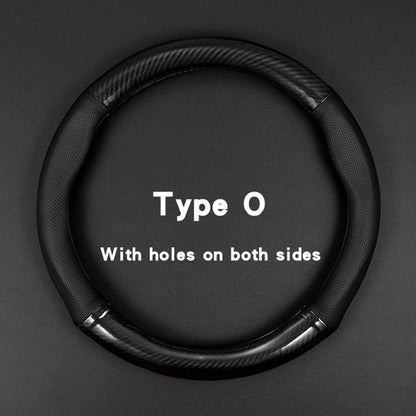 Carbon Fiber Leather Steering Wheel Cover Universal Fit Three Dimensional Anti Slip Trendy Car Inte 5