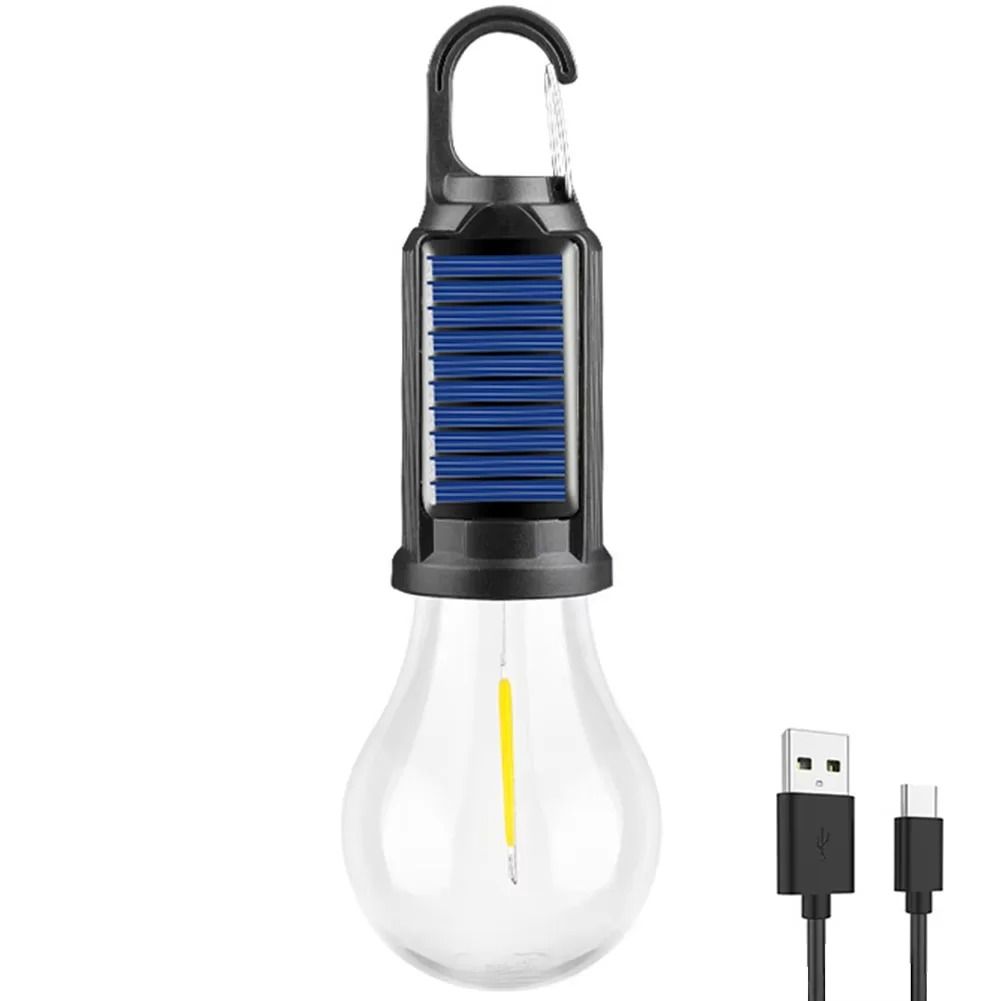 Rechargeable Solar LED Camping Lamp Portable Outdoor Hanging Light 6