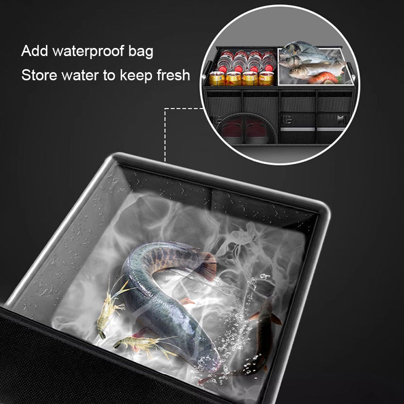 Waterproof Foldable Trunk Organizer Large Capacity Oxford Cloth Car Storage Box For Travel And Camp 3