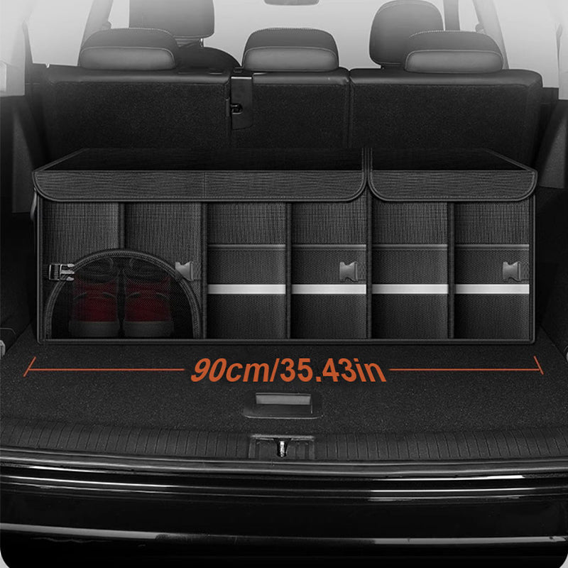 Waterproof Foldable Trunk Organizer Large Capacity Oxford Cloth Car Storage Box For Travel And Camp 4