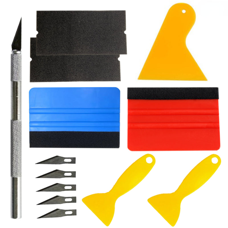 Vehicle Vinyl Wrap, Car Tools, Window Tint Film Wrapping Tool Kit, Sticker Cutter Aid Tool