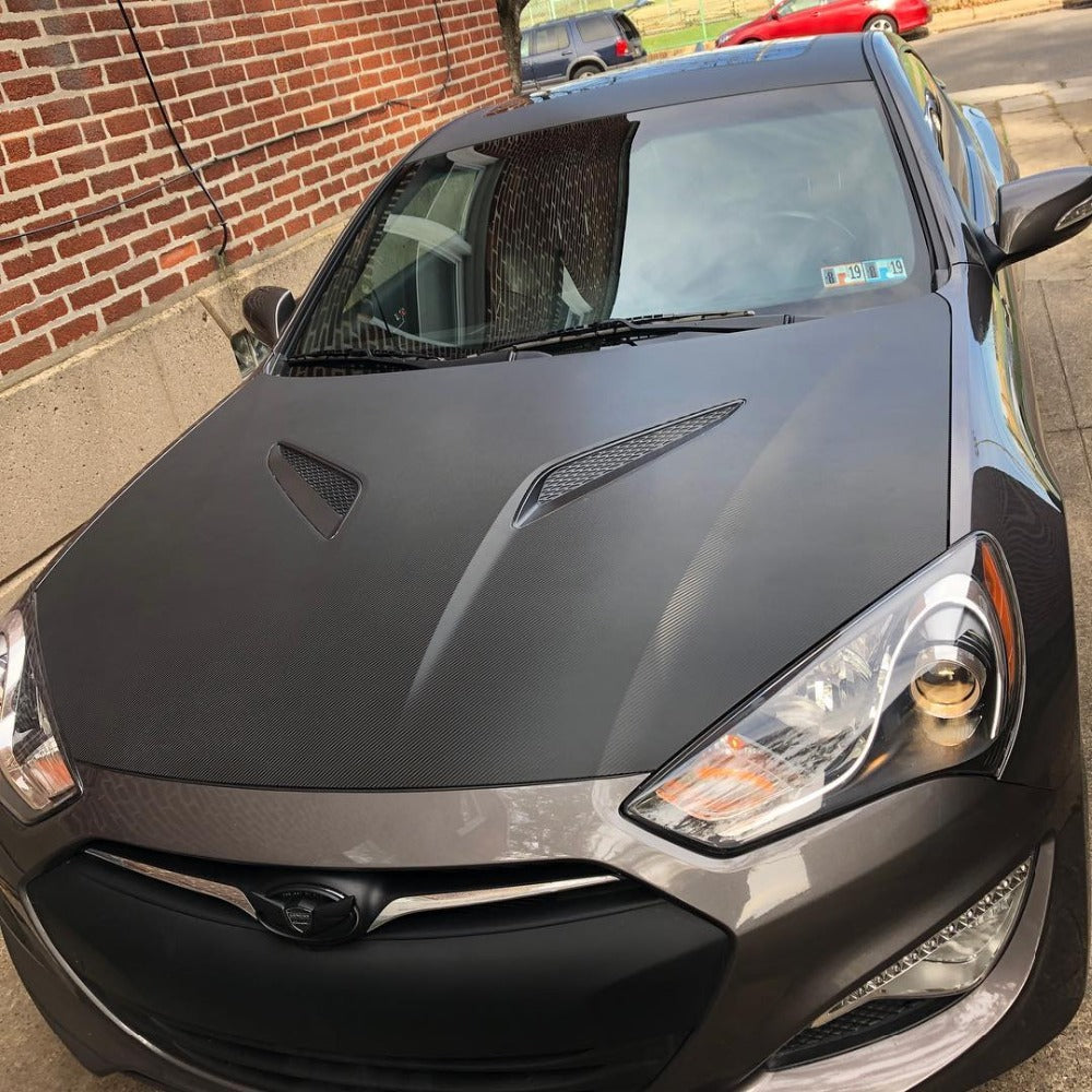Car Styling 4D Carbon Fiber Vinyl Wrap Roll DIY Hood Roof Sticker Sheet Auto Decoration Film 2