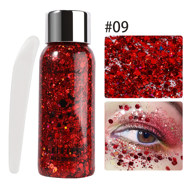 Waterproof High Gloss Glitter Gel Eye Nail Hair Body Face Makeup Multifunctional Body Decoration Fo 14