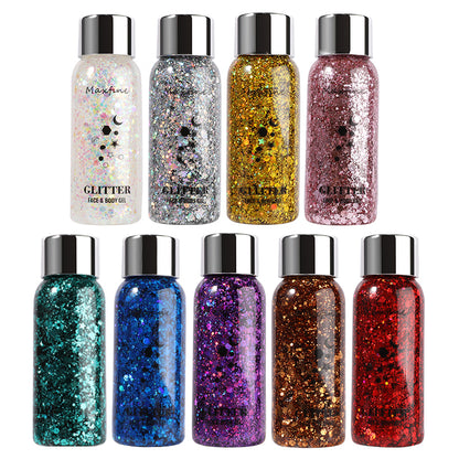 Waterproof High Gloss Glitter Gel Eye Nail Hair Body Face Makeup Multifunctional Body Decoration Fo 3
