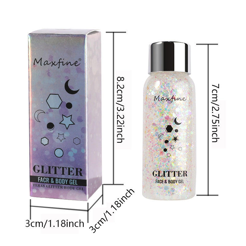 Waterproof High Gloss Glitter Gel Eye Nail Hair Body Face Makeup Multifunctional Body Decoration Fo 4
