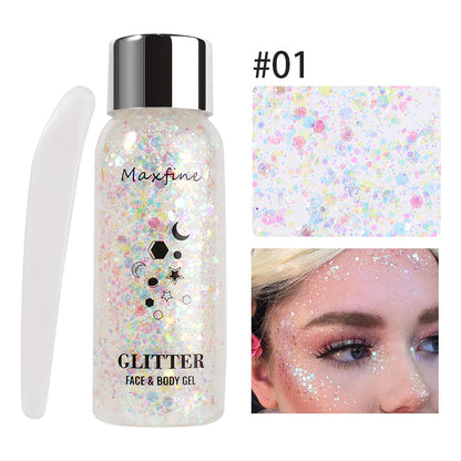 Waterproof High Gloss Glitter Gel Eye Nail Hair Body Face Makeup Multifunctional Body Decoration Fo 6
