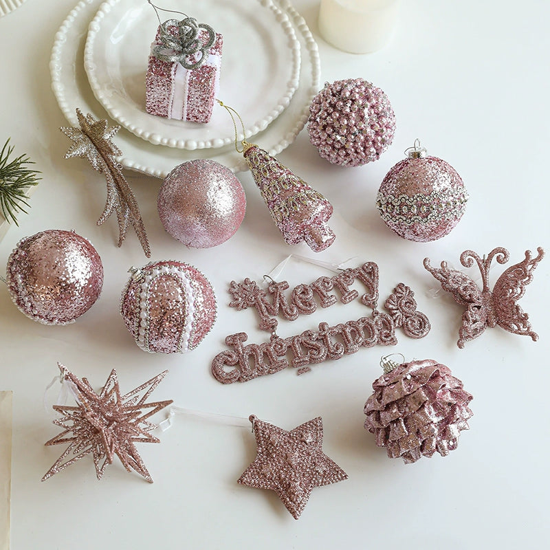 Christmas Butterfly Ball Ornament, Party Wall Hanging Pendant, New Year Decor Accessories, Festive Holiday Decoration