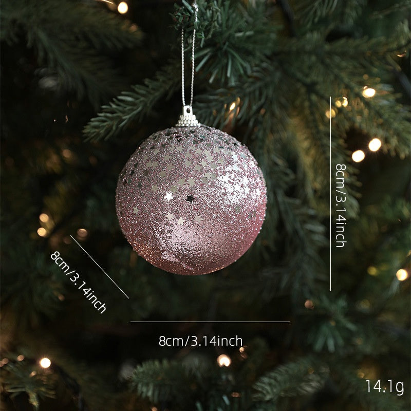 Christmas Butterfly Ball Ornament, Party Wall Hanging Pendant, New Year Decor Accessories, Festive Holiday Decoration