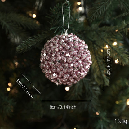 Christmas Butterfly Ball Ornament, Party Wall Hanging Pendant, New Year Decor Accessories, Festive Holiday Decoration