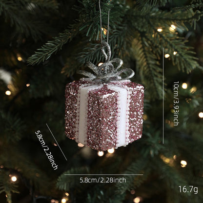 Christmas Butterfly Ball Ornament, Party Wall Hanging Pendant, New Year Decor Accessories, Festive Holiday Decoration