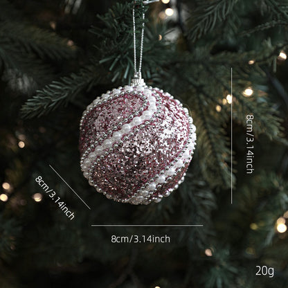Christmas Butterfly Ball Ornament, Party Wall Hanging Pendant, New Year Decor Accessories, Festive Holiday Decoration