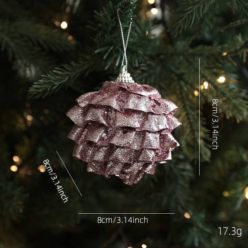 Christmas Butterfly Ball Ornament, Party Wall Hanging Pendant, New Year Decor Accessories, Festive Holiday Decoration
