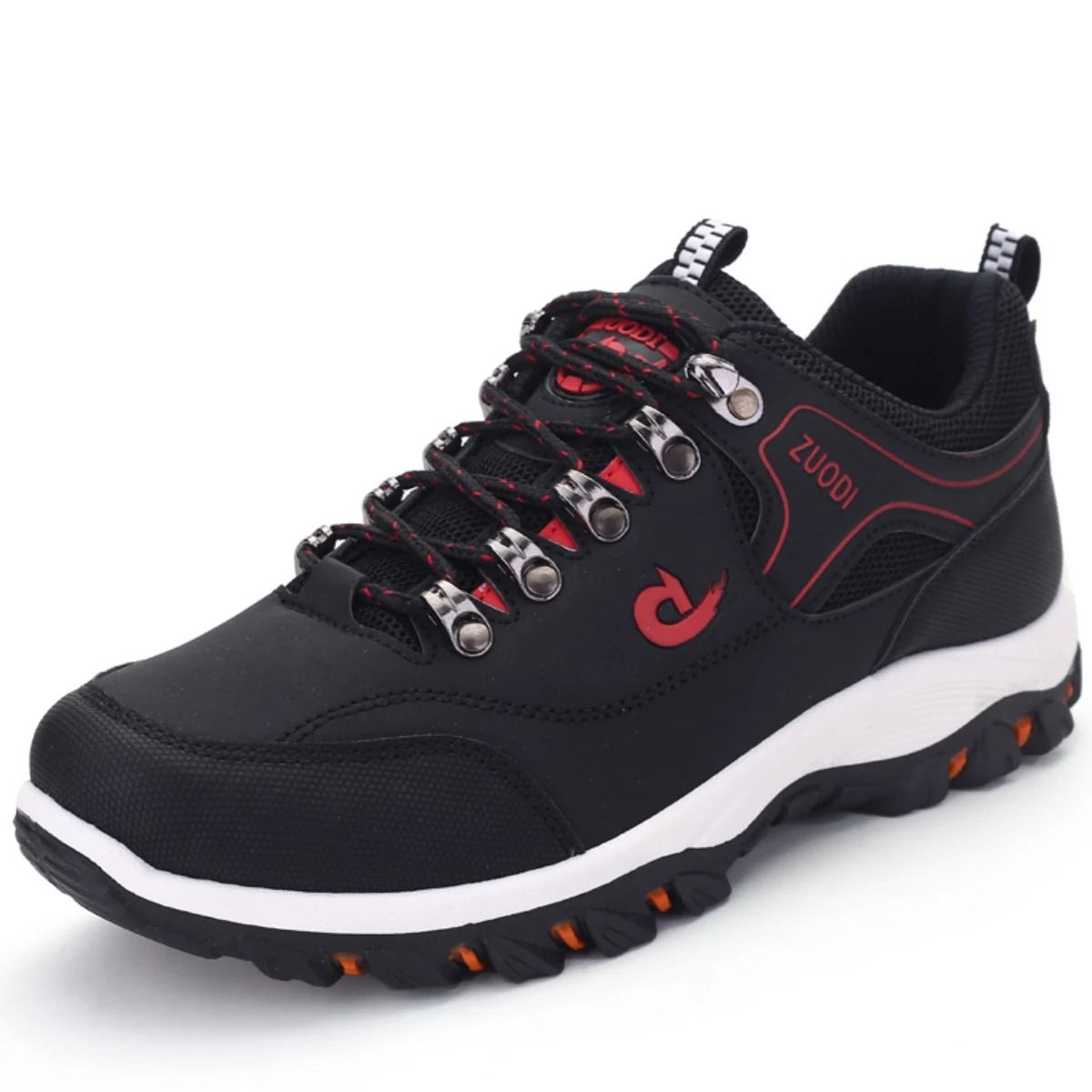 Mens Waterproof Hiking Shoes Outdoor PU Leather Walking Sneakers 2