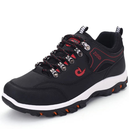 Mens Waterproof Hiking Shoes Outdoor PU Leather Walking Sneakers 2