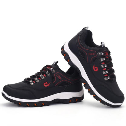 Mens Waterproof Hiking Shoes Outdoor PU Leather Walking Sneakers 3