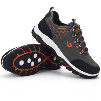 Mens Waterproof Hiking Shoes Outdoor PU Leather Walking Sneakers 4