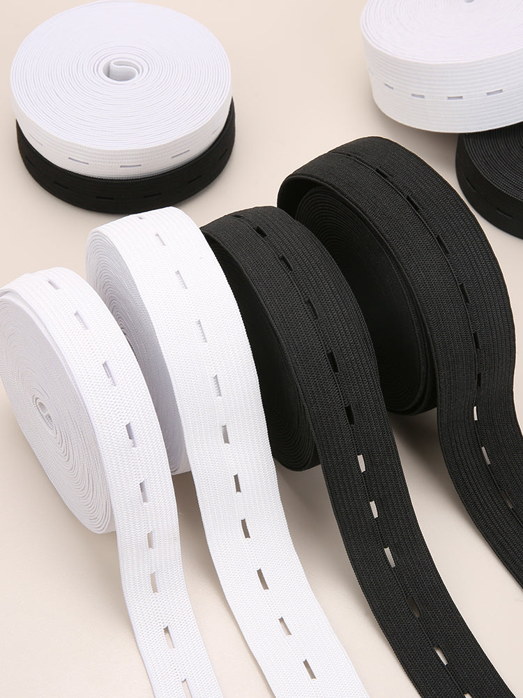 Braided Button Hole Elastic Belt Elastic Stretch Belt For Sewing DIY Clothing Accessories 2