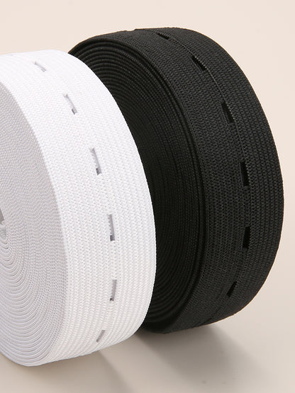Braided Button Hole Elastic Belt Elastic Stretch Belt For Sewing DIY Clothing Accessories 3