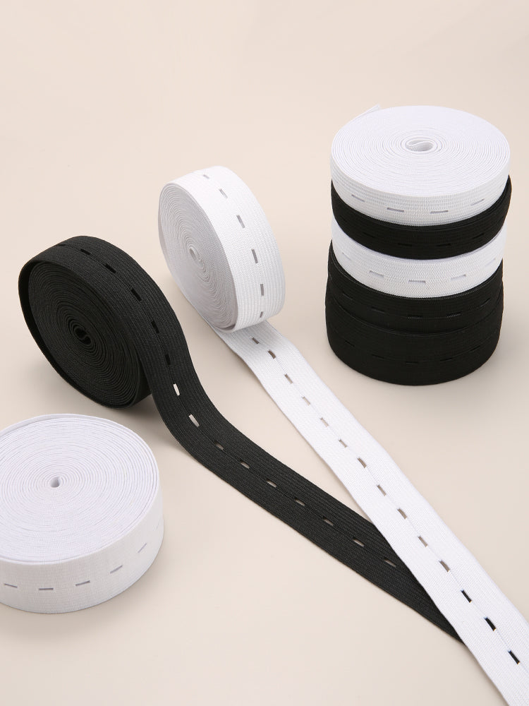Braided Button Hole Elastic Belt Elastic Stretch Belt For Sewing DIY Clothing Accessories 4