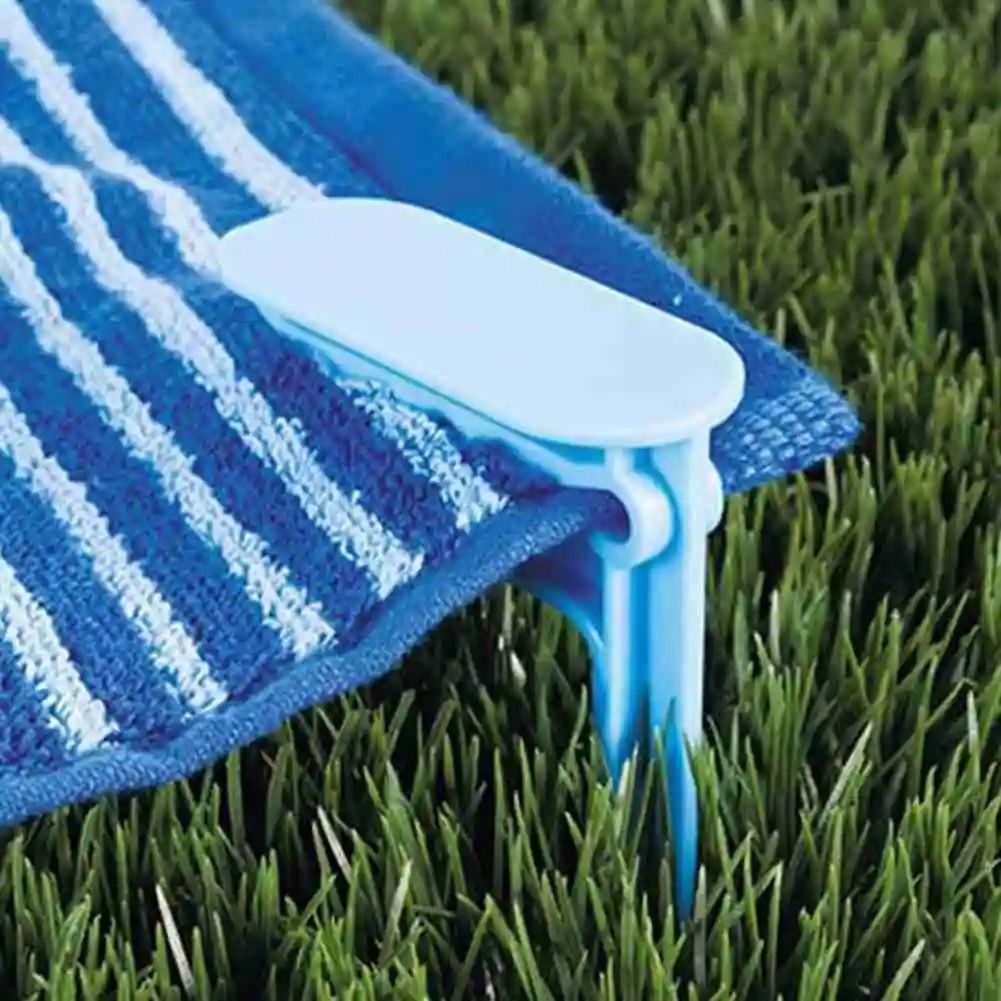 Beach Towel Clip Set Of 4 Camping Mat And Cloth Holder 4
