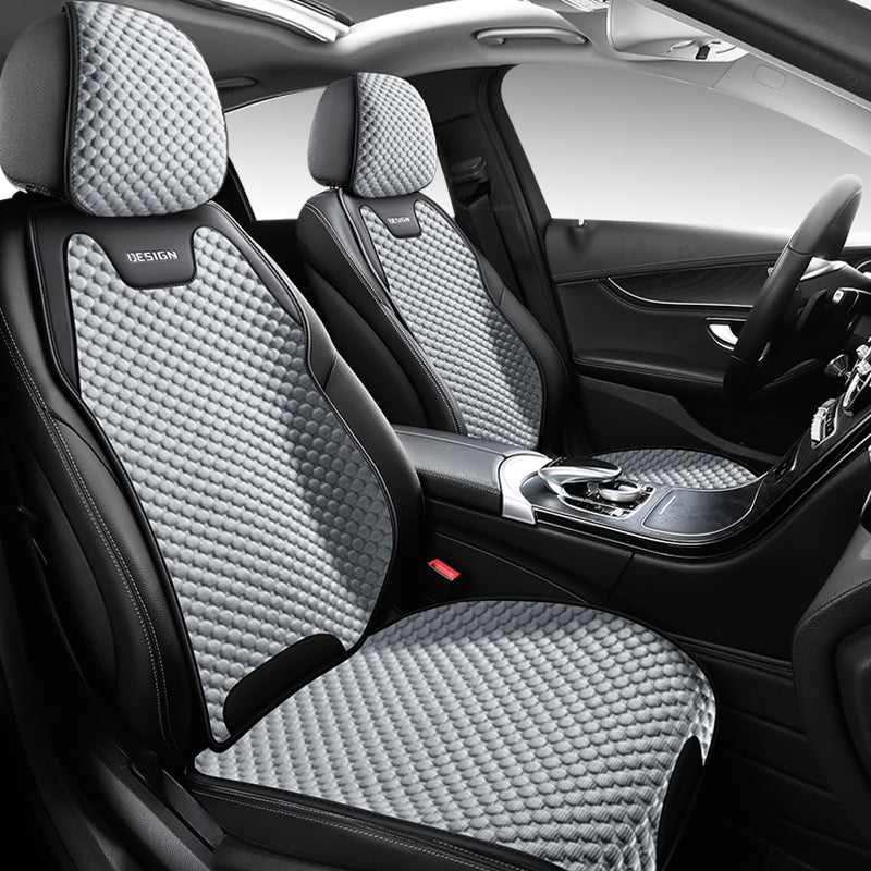 Four Seasons Ice Silk Car Seat Cushion, Breathable Durable Seat Cover, Universal Split Front Seat Comfort Pad