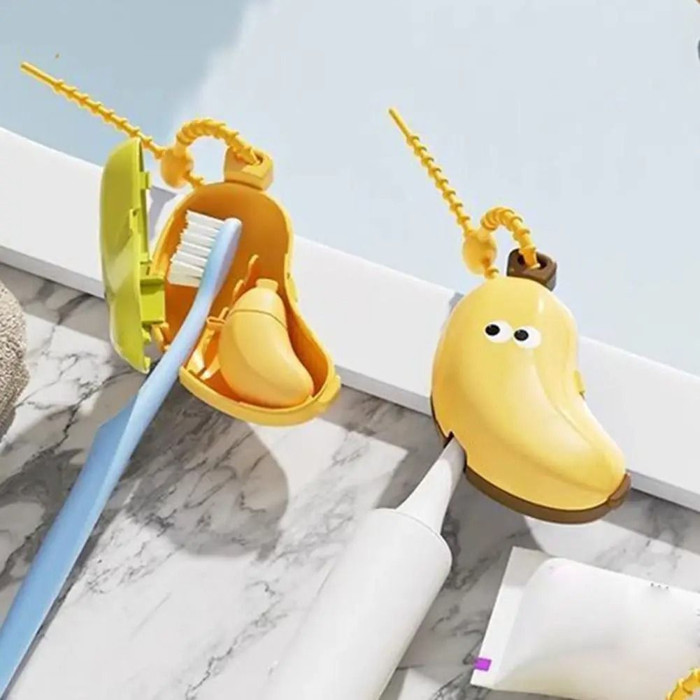 Portable Banana Toothbrush Holder Travel Protective Cap 1