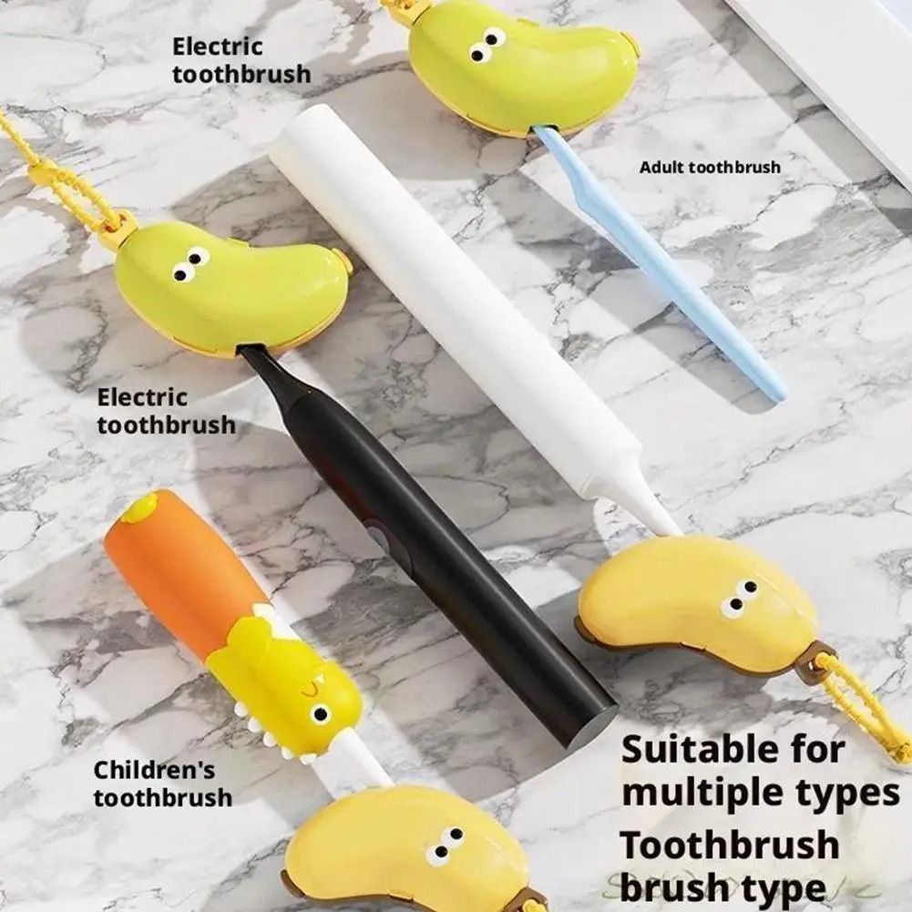 Portable Banana Toothbrush Holder Travel Protective Cap 2