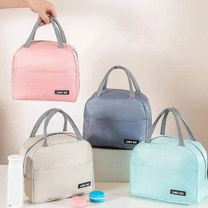 Oxford Cloth Insulated Lunch Bag with Leakproof Aluminum Lining