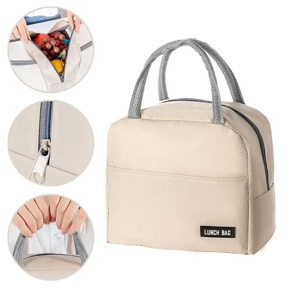 Oxford Cloth Insulated Lunch Bag With Leakproof Aluminum Lining 1