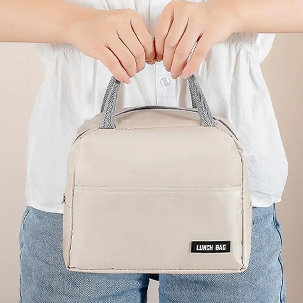 Oxford Cloth Insulated Lunch Bag With Leakproof Aluminum Lining 4