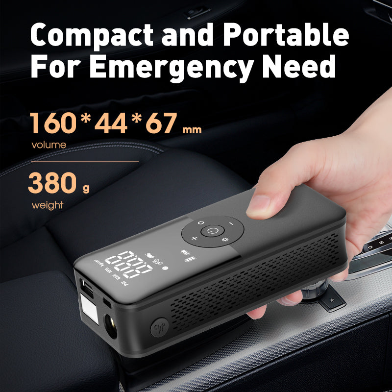 Portable Cordless Air Pump Tire Inflator Rechargeable Digital Compressor For Car Motorcycle Bicycle 4