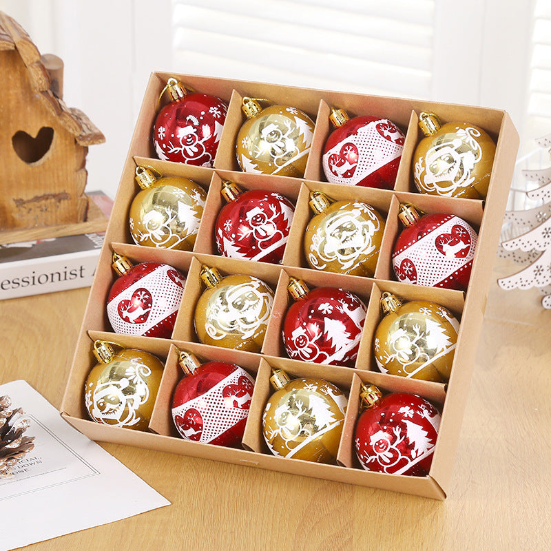 Christmas Tree Decoration Ornaments Christmas Ball Set New Year Navidad Pendant Ball Accessories Ho 2