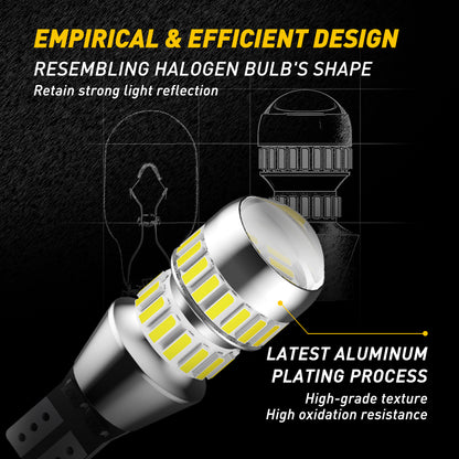 White LED Backup Light Canbus Error Free Auto Bulbs Car Reverse Parking Lamp 4