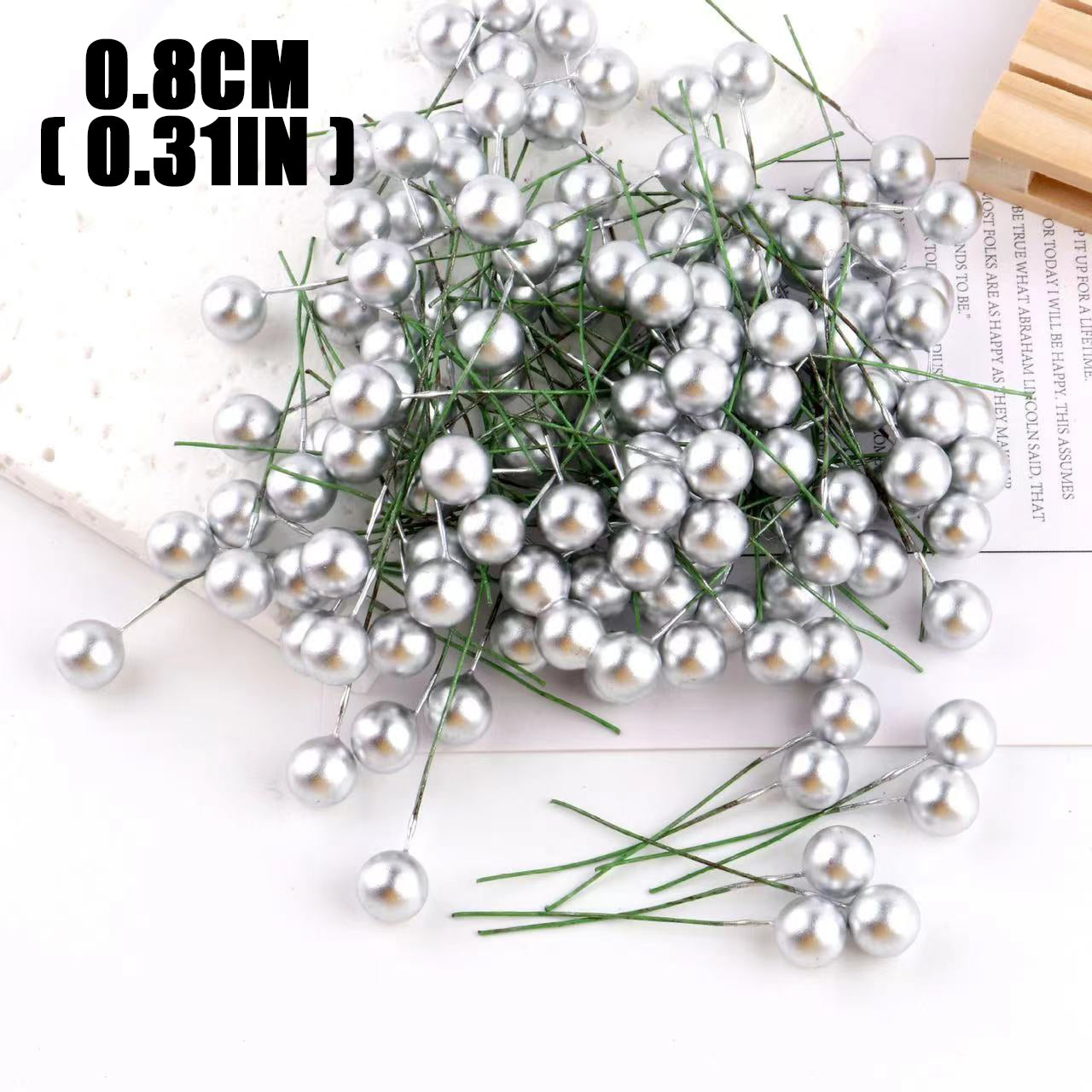 Mini Artificial Berries Red Fake Berry Cherry Stamen for Christmas DIY Floral Wreath Ornament New Year Party Home Decor