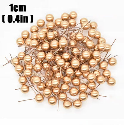 Mini Artificial Berries Red Fake Berry Cherry Stamen For Christmas DIY Floral Wreath Ornament New Y 6