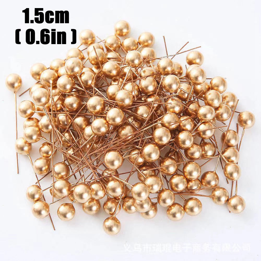 Mini Artificial Berries Red Fake Berry Cherry Stamen For Christmas DIY Floral Wreath Ornament New Y 7