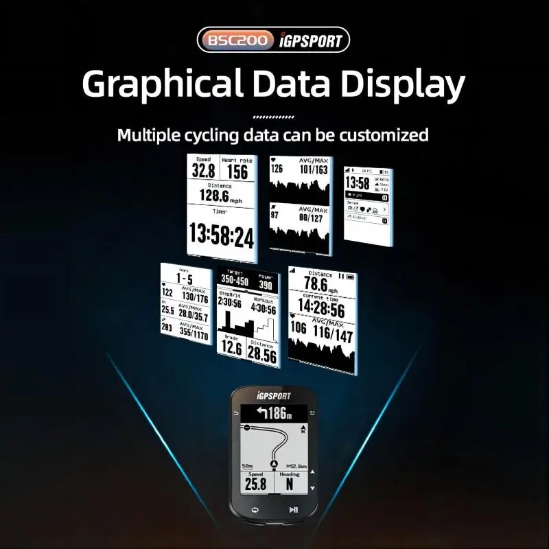Cycling Odometer GPS Computer Wireless Speedometer ANT Bluetooth Bike Navigation Accessories 4