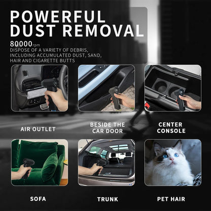 Portable Jet Turbo King Kong Jetfan Handheld Strong Fan With LED Lighting Dust Removal Hurricane St 5