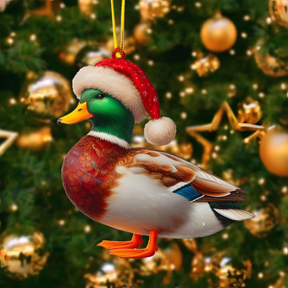 2D Christmas Tree Pendant 2D Flat Acrylic Xmas Tree Hanging Ornaments Cartoon Home Decor New Year C 29