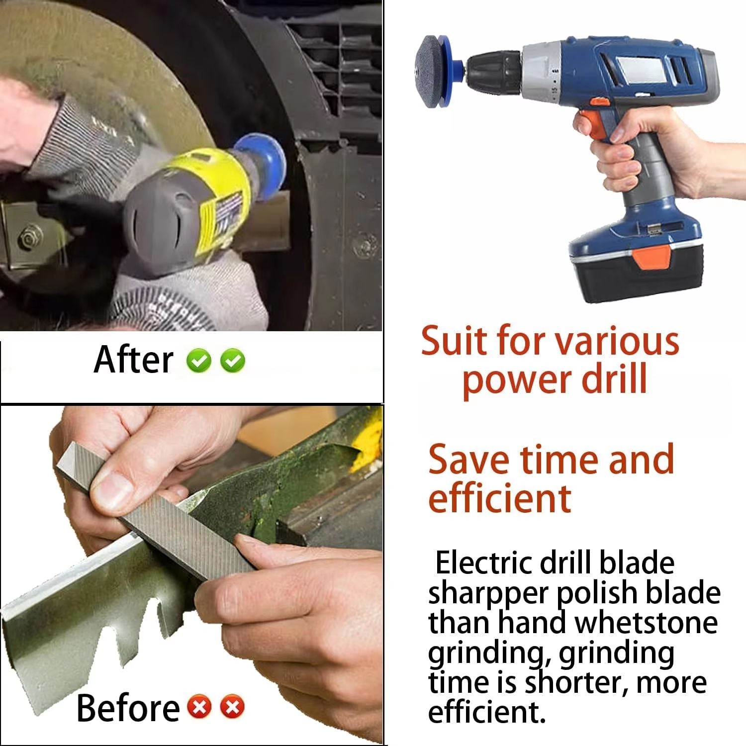 Electric Grinding Stone Knife Sharpener WearResistant Grinding Head Tool 2