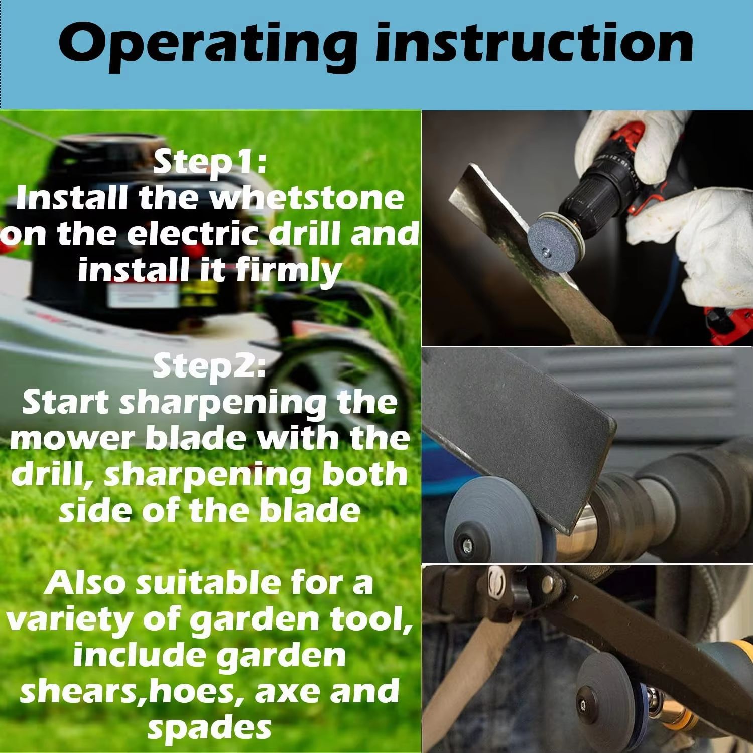 Electric Grinding Stone Knife Sharpener WearResistant Grinding Head Tool 3