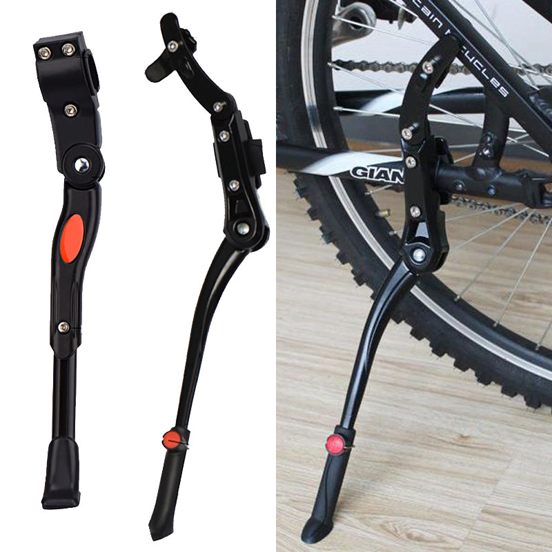 Adjustable Aluminum Road Bike Kickstand, Rear Side Support for Mountain Bicycle