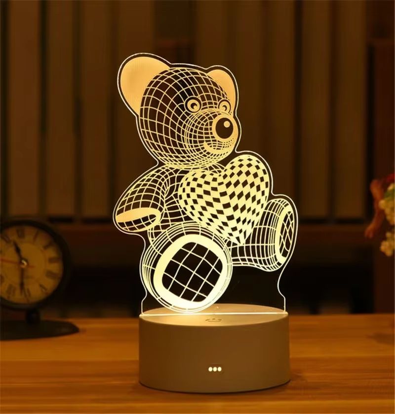 3D Visual Illusion LED Desk Lamp  Creative Night Light Gift For Kids 2