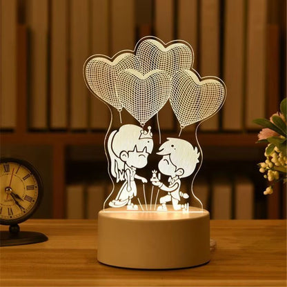 3D Visual Illusion LED Desk Lamp  Creative Night Light Gift For Kids 3