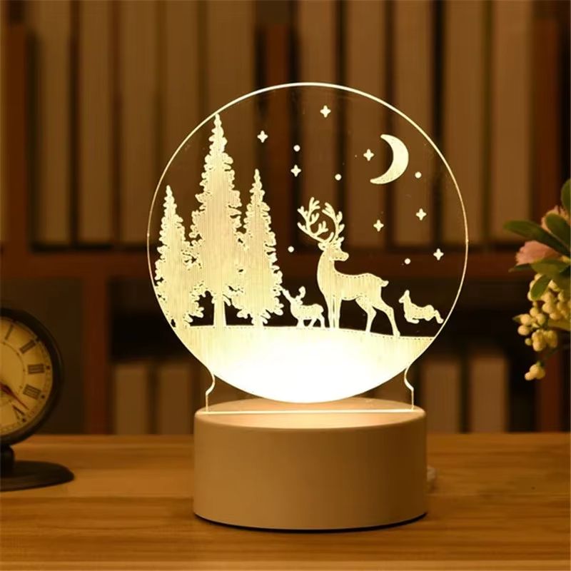 3D Visual Illusion LED Desk Lamp  Creative Night Light Gift For Kids 10