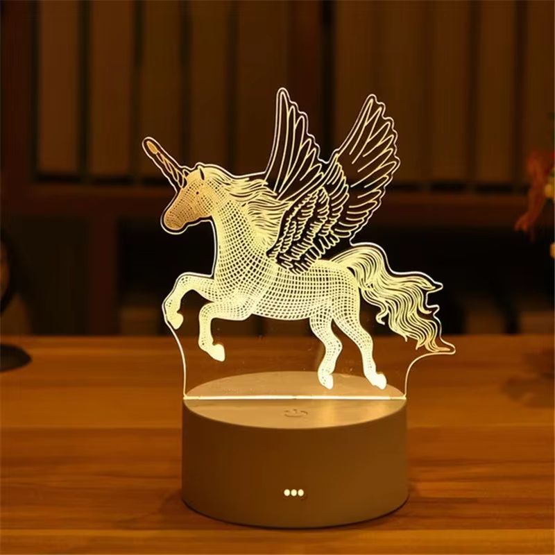 3D Visual Illusion LED Desk Lamp  Creative Night Light Gift For Kids 12