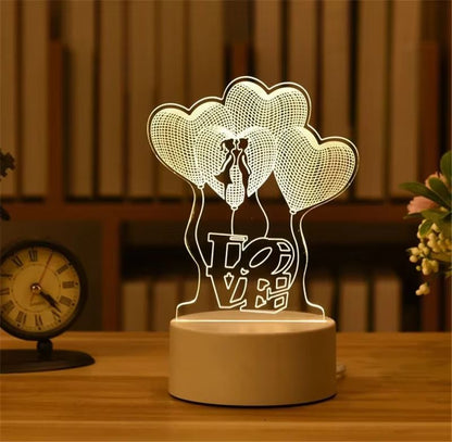3D Visual Illusion LED Desk Lamp  Creative Night Light Gift For Kids 18