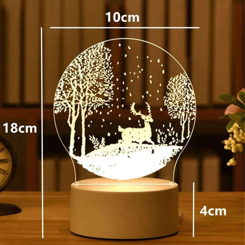 3D Visual Illusion LED Desk Lamp  Creative Night Light Gift For Kids 4