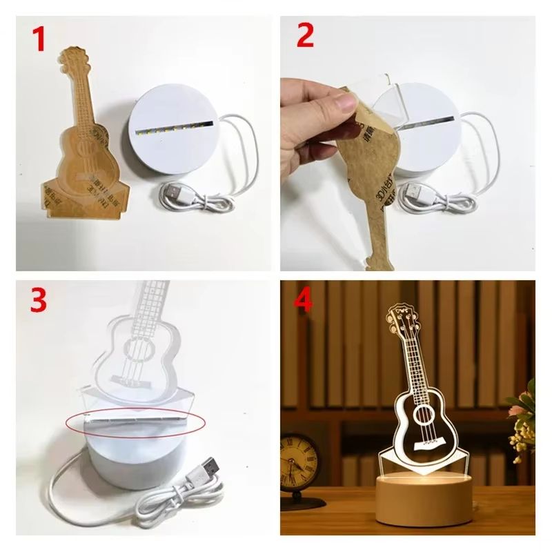 3D Visual Illusion LED Desk Lamp  Creative Night Light Gift For Kids 5